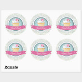 Chic and Elegante Cupcake Box Stickers (Blatt)