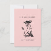 Chic and Fabulous Birthday Card (Vorderseite)