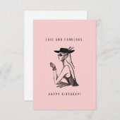 Chic and Fabulous Birthday Card (Vorne/Hinten)