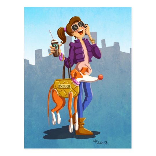 Chic and Fancy Postcard Postkarte