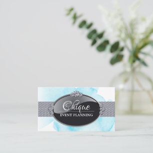 Chic and Glamour Event Planner Business Cards Visitenkarte