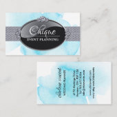 Chic and Glamour Event Planner Business Cards Visitenkarte (Vorne/Hinten)