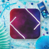 Chic and Modern 9" Square Paper Plate Pappteller (Party)