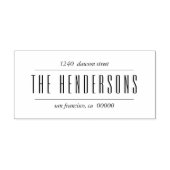 Chic and Modern Family Bold Script Rücksendeadress Permastempel (Design)