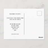 Chic Ändern der Adresse | Ankündigung der Beförder Postkarte (Rückseite)