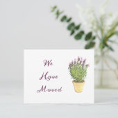 Chic Ändern der Adresse | Ankündigung der Beförder Postkarte (Stehend Vorderseite)