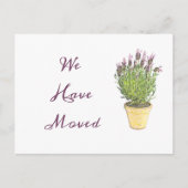 Chic Ändern der Adresse | Ankündigung der Beförder Postkarte (Vorderseite)