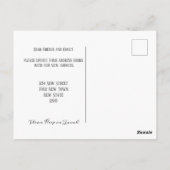 Chic Ändern der Adresse | Ankündigung der Beförder Postkarte (Rückseite)