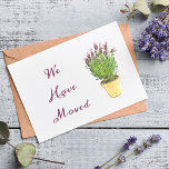 Chic Ändern der Adresse | Ankündigung der Beförder Postkarte<br><div class="desc">Elegant Lavender | Bewegende Ankündigung . Dies ist eine Vorlage für Sie bereit,  um Ihre Daten hinzuzufügen.</div>