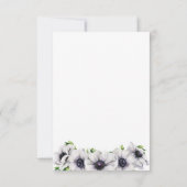 Chic Anemone Floral Save the Date Ankündigung (Rückseite)