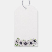 Chic Anemone Floral Wedding Welcome Bag Geschenkanhänger (Rückseite)