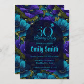 Chic Anemones Aesthetic Nature-Inspired Parties Einladung (Vorne/Hinten)