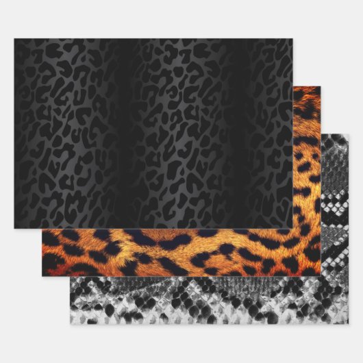 Chic Animal Print Collection Geschenkpapier Set (Set)