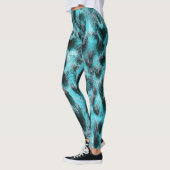Chic Animal Print in blau - Federdesign Leggings (Links)
