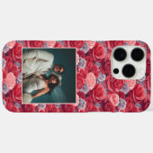 Chic Anniversary Keepsake Rose Flower Photo  Case-Mate iPhone Hülle (Rückseite (Horizontal))