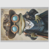 Chic Anthropomorpher Steampunk Frog R4H Decoupage Seidenpapier (Vorderseite)