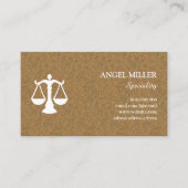 Chic Anwalt Cork Holz Visitenkarte (Vorderseite)