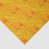 Chic Apricot Crush abstraktes Blumenmuster Seidenpapier (Detail)