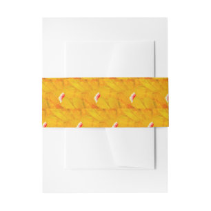 Chic Apricot Crush abstraktes Floraldesign Einladungsbanderole