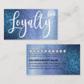 Chic Aqua Baby Blue Triple Glitzer Typografie Treuekarte (Vorne/Hinten)