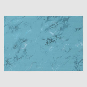 Chic Aqua Blau Marmor Hochzeit Seidenpapier