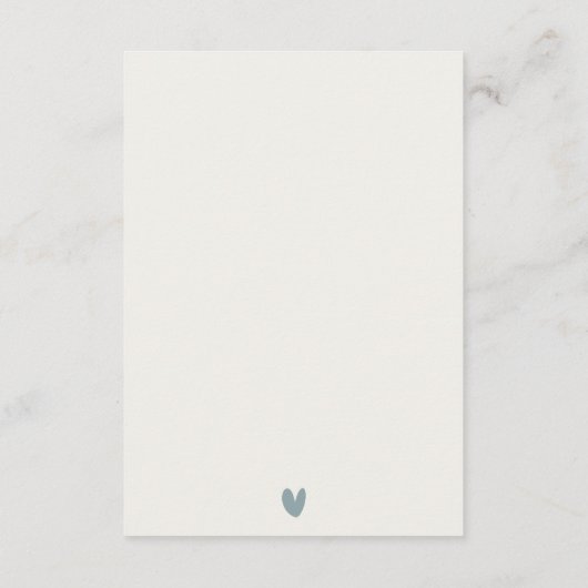 CHIC AQUA DUSKY BLAUE GOLD AGATE WEDING REZEPTION BEGLEITKARTE (Rückseite)