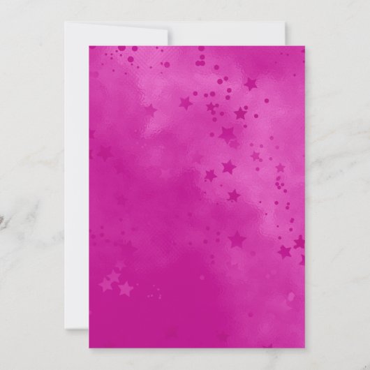 Chic aqua pink iridescent Glitzer Weihnachten Einladung (Rückseite)