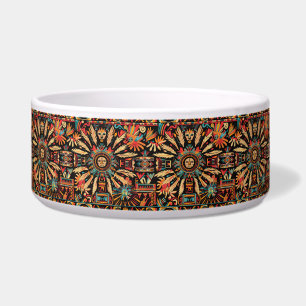 Chic Aquamarin "Aztec Dream" Stilvolle Haustiersch Napf