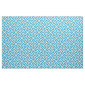Chic aquamarin-blaues abstraktes geometrisches Mus Stoff (Fat Quarter (45,7 x 55,9 cm))