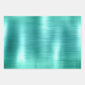 Chic Aquamarin Copper Boho Geschenkpapier Set (Vorderseite 3)