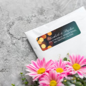 Chic Aquamarin Gold Bokeh Glitzer String Lights We