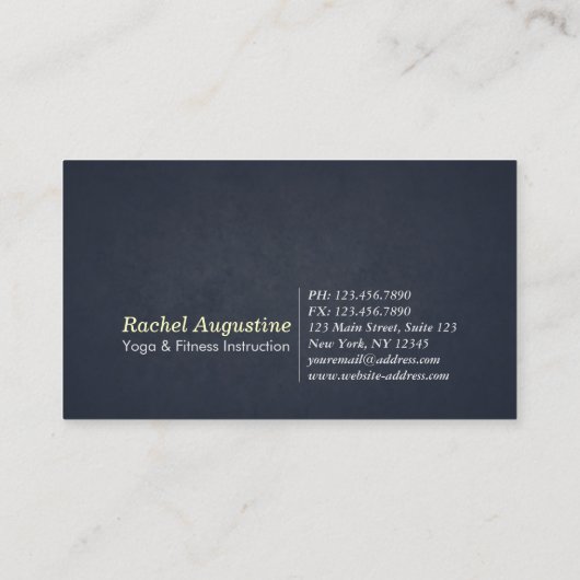 Chic Aquamarin Gold Lotus YOGA Instructor Loyalty Treuekarte (Rückseite)