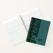 Chic aquamarin-gold-Notebook Notizblock (Innenseite)
