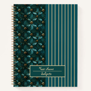 Chic aquamarin-gold-Notebook Notizblock