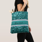 Chic Aquamarin Imitate Glitzer und Diamanten Tasche (Von Nahem)