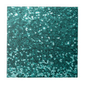 Chic-aquamariner Imitat-Glitzer Fliese (Vorderseite)