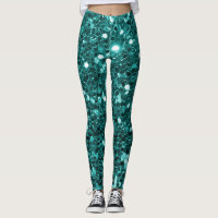 Chic-aquamariner Imitat-Glitzer
