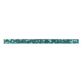 Chic-aquamariner Imitat-Glitzer Satinband (Vorderseite)