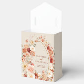 Chic Aquarell Blume Herbstfarben Kupferrot Geschenkschachtel (Geöffnet)