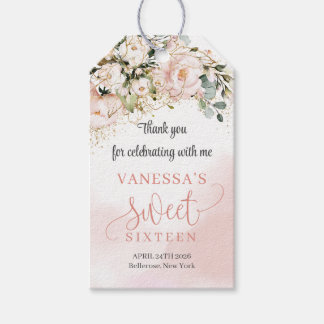 Chic Aquarell Blume Salbei 16. Geschenkanhänger