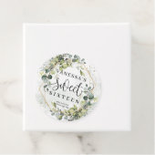 Chic Aquarell Grün und goldener Rahmen süß 16. Geschenkanhänger (Beispiel)