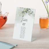 Chic Aquarell Grüne Eukalyptus Goldene Hochzeit Sockelschild (In SItu)