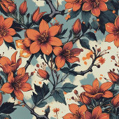 Chic Aquarell in Kupfer und Pastellgrün Fleecedecke