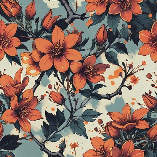 Chic Aquarell in Kupfer und Pastellgrün Fleecedecke