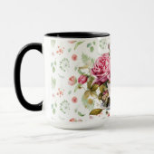Chic Aquarell-Rose Tasse (Links)