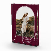 Chic Arch Burgundy Wedding Fotoblock (Rechts)