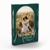 Chic Arch Emerald Green Wedding Fotoblock (Links)