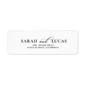 Chic Arch Moderne Elegante Rücksendeadresse (Vorne)