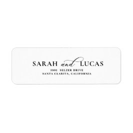 Chic Arch Moderne Elegante Rücksendeadresse