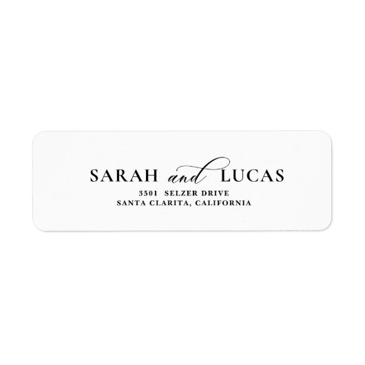 Chic Arch Moderne Elegante Rücksendeadresse (Vorne)